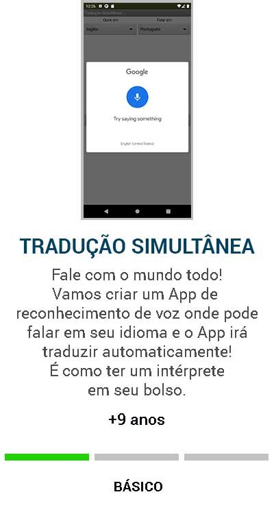 slider traducao simultanea